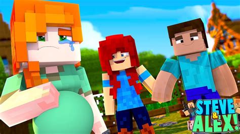 Minecraft Life Of Alex And Steve Cheating On Pregnant Alex With His Ex