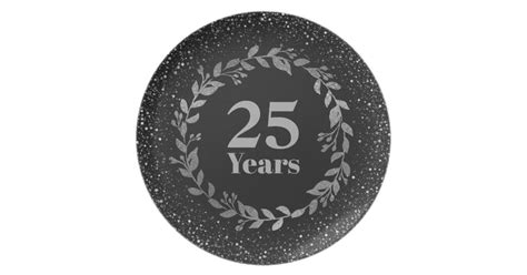 Silver 25th Wedding Anniversary T 25 Years Plate Nz