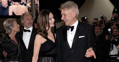 Harrison Ford Receives Palme D Or Award With Wife Calista Flockhart