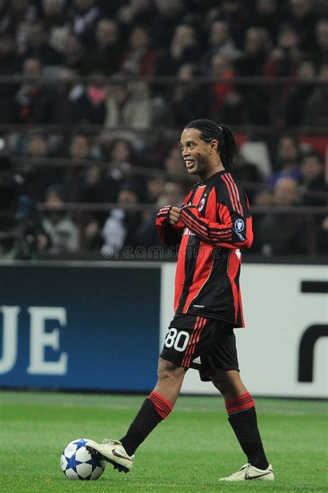 Ronaldinho In Action During The Match Editorial Stock Photo Image Of