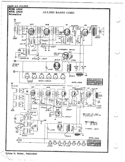 Allied Radio Corp A9805 Antique Electronic Supply