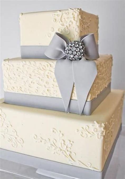 30 Gorgeous Square Wedding Cake Ideas Weddingomania Weddbook