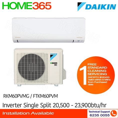 Daikin Inverter Single Split Aircon Btu Rkm Pvmg Ftkm Pvm