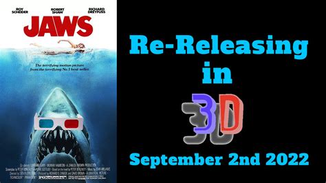 The Original Jaws To Be Re Released In Imax And 3d September 2 2022