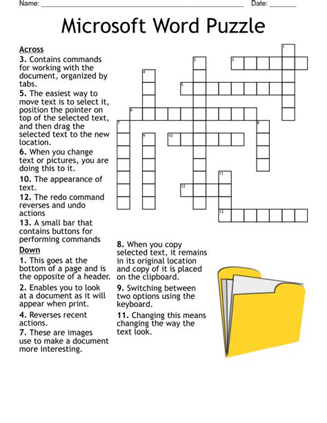 Microsoft Word Puzzle Crossword Wordmint