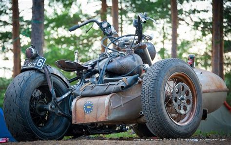 Harley Steampunk Motorcycle Sidecar Motorbike With Sidecar