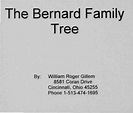 The Bernard family tree
