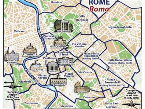 Pin De Alicia Alaldi En Planos Mapa Turistico De Roma Roma Italia Roma