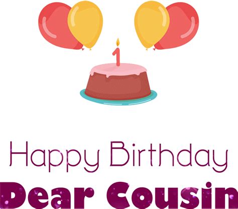 Graphic Freeuse Download Happy Birthday Cousin Clipart Cousin