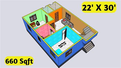 22x30 House Plan 22 X 30 Ghar Ka Naksha 22x30 House Design 660