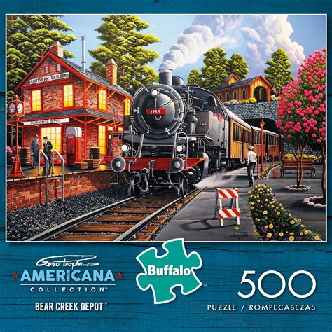 Buffalo Games Americana Collection Bear Creek Depot 500 Piece Jigsaw