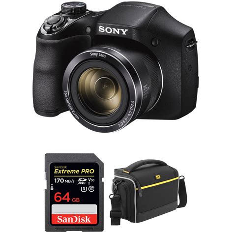 Sony Dsc H300 Digital Camera With Free Accessory Kit Black Bandh
