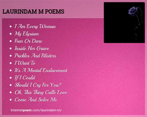 Laurindam M Poems