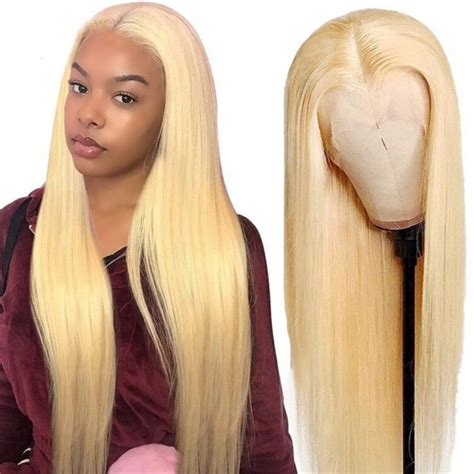 Cheap 613 Honey Blonde Color 360 Lace Front Wigs Straight 150