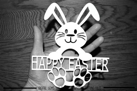 Happy Easter SVG / DXF / EPS Files By Digital Gems | TheHungryJPEG
