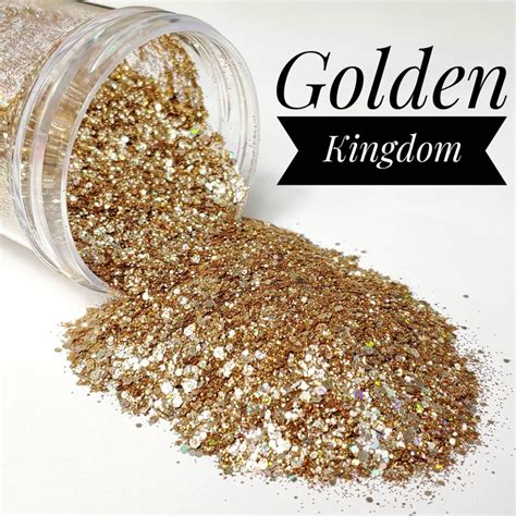 Gold Chunky Glitter Mixgolden Kingdomsolvent Etsy