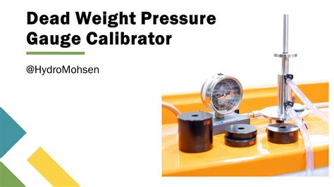 Pressure Gauge Calibration Using A Dead Weight Calibrator Armfield F1