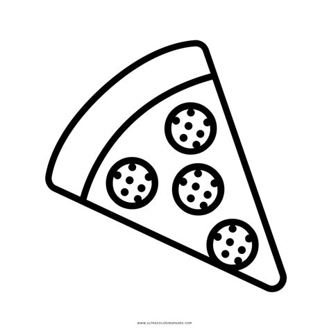 Dibujos De Pizza Para Colorear