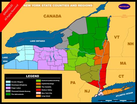 Mapzzles Full Size Maps Nys Counties And Regions