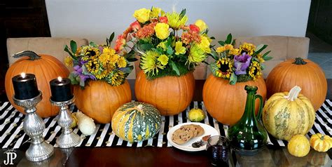 Diy Pumpkin Centerpiece With Fresh Flowers From Proflowers