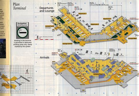 Amsterdam Airport Schiphol Terminal Maps