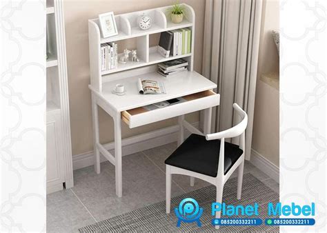 Maybe you would like to learn more about one of these? Jual Meja Belajar Minimalis Warna Putih | Meja belajar ...