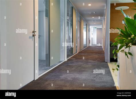 Office Corridor Offices Corridors Hallway Stock Photo Alamy