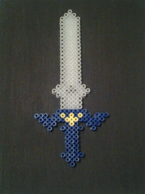 Legend Of Zelda Master Sword Perler Bead Art By Sams Perler Beads