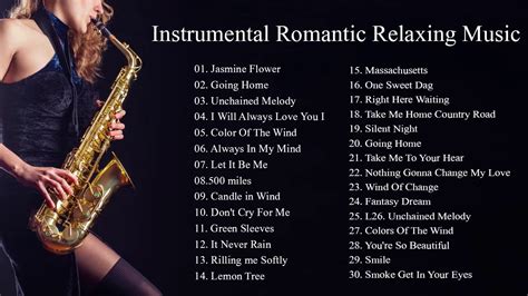 Greatest Saxophone Love Songs Instrumental Relaxanterelaxing Music