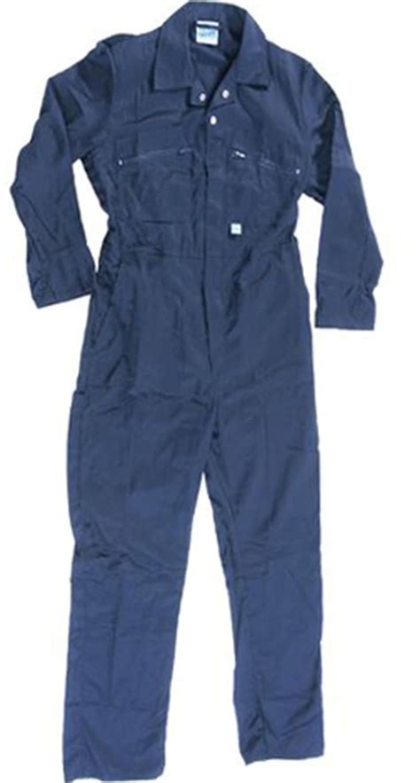 Mens Luxury Heavyweight Blue Castle Zip Front Boiler Suit Work