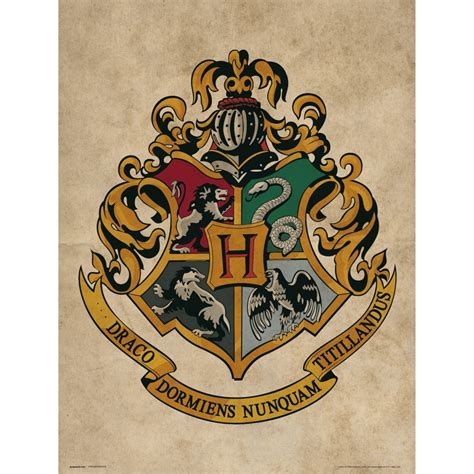 Harry Potter Hogwarts Crest Art Print Buy At