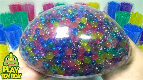 Water Color Balloons Pop Clay Orbeez Toys Learn Colors Youtube