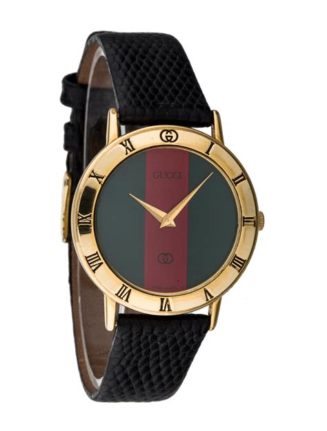 Gucci 3000m Watch Black Gold Tone Metal Guc67516 The Realreal