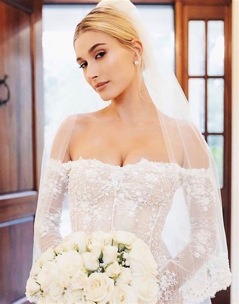 Hailey and cousin ireland baldwin, also a bridesmaid, were among the several guests who shared photos and videos of the wedding at the upstate new york restaurant and farm blue hill at. Pin von Banu Urnc auf Celebrity Wedding Dresses ...