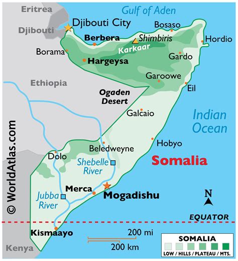 Somalia Map Geography Of Somalia Map Of Somalia Worldatlas