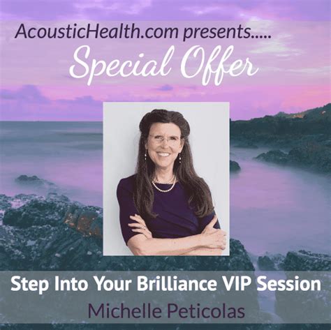 Step Into Your Brilliance Vip Session With Dr Michelle Peticolas