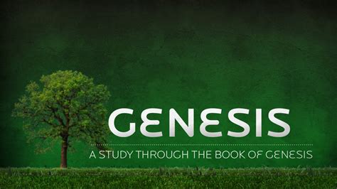 Overview Of The Book Of Genesis Logos Sermons