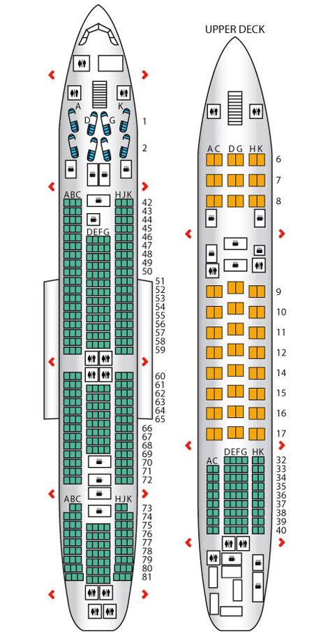 A380 Emirates Business Class Seating Plan Image To U