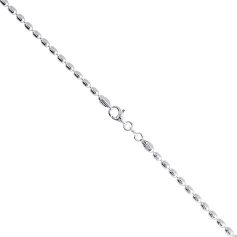 25mm Oval Bead Chain Silvershop