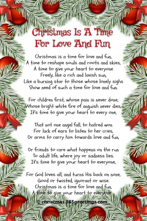 30 Elegant Short Christmas Poems For Kids Poems Love For Him