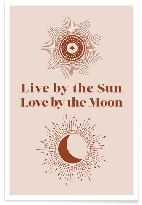 Moon Sun Poster Juniqe