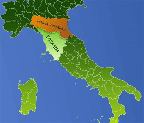 Emilia-Romagna, Urlaubsziel in Italien - Toskavista