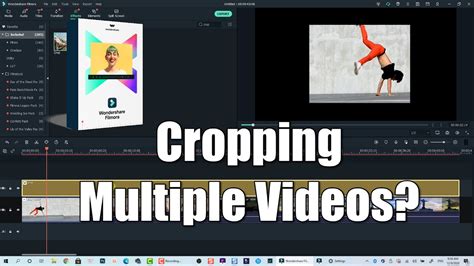 How To Crop Video Using Filmora X Cropping Multiple Clips At The Same