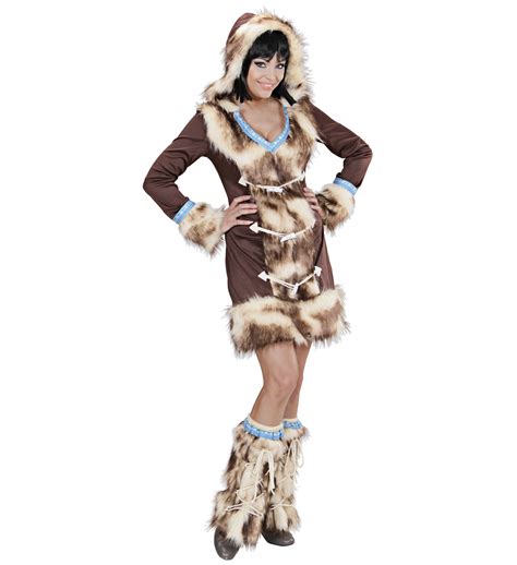 Sexy Eskimo Kleid Aikaa Stülpen Girl Verkleidung L 4244 Scherzwelt