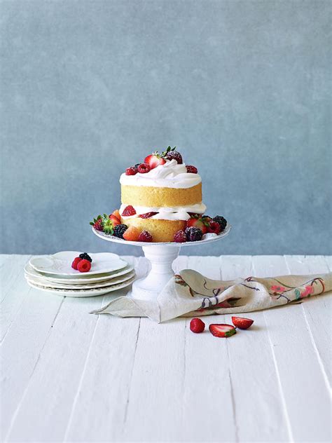 Still Life Berry Cream Layer Cake By Annabelle Breakey