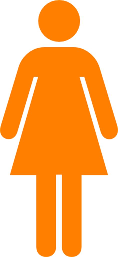 Orange Female Symbol Clip Art at Clker.com - vector clip art online ...