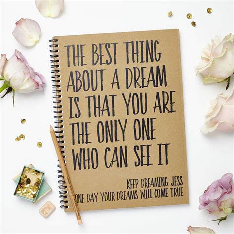 Personalised Dream Notebook By Tillyanna