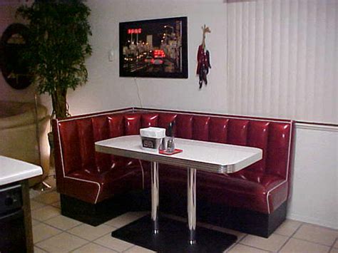 L Shaped Diner Booths Restaurant Diner Kitchen 1950s Diner Booth