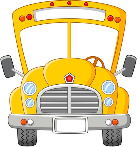 Download Png Clip Art School Bus Clipart Front Transparent Png