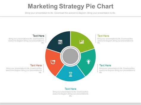 Marketing Strategy Pie Chart Ppt Slides Presentation Graphics